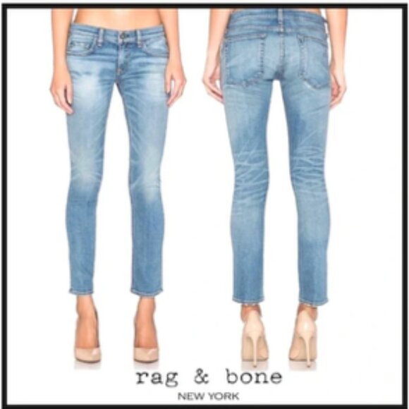 Rag & Bone Dre Perry Blue Jeans Size 27 - Picture 1 of 7